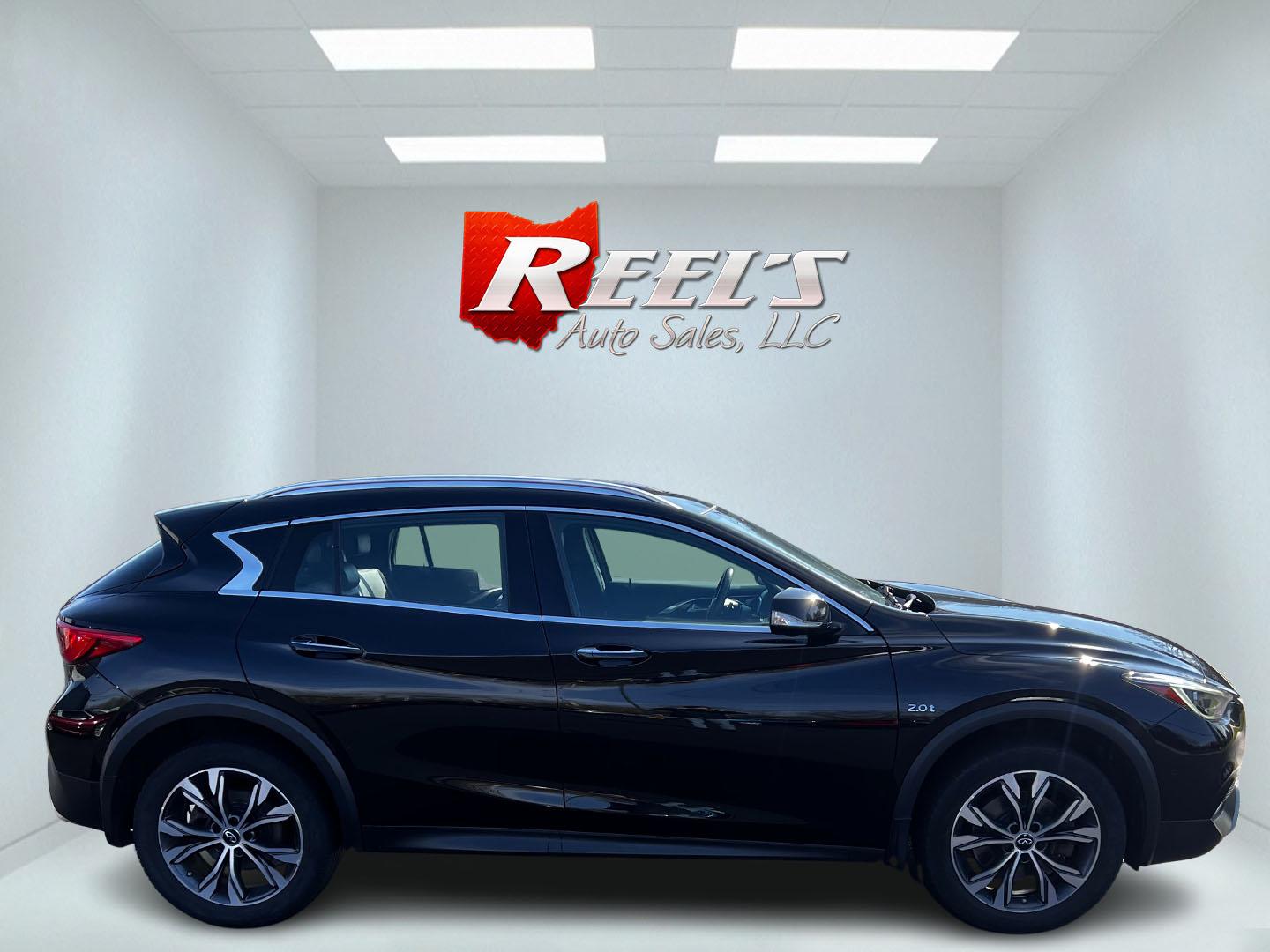 2018 Black /Black Infiniti QX30 Essential AWD (SJKCH5CR0JA) with an 2.0L I4 DOHC 16V Turbo engine, 7A transmission, located at 11115 Chardon Rd. , Chardon, OH, 44024, (440) 214-9705, 41.580246, -81.241943 - Photo#4