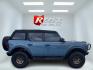 2022 Blue /Black Ford Bronco Badlands 4-Door (1FMEE5DP6NL) with an 2.7L V6 DOHC 24V TWIN TURBO engine, 10 Speed Auto transmission, located at 11115 Chardon Rd. , Chardon, OH, 44024, (440) 214-9705, 41.580246, -81.241943 - This 2022 Ford Bronco Badlands, equipped with a robust 2.7L Twin Turbo EcoBoost V6 engine, delivers an impressive 330 horsepower and 415 lb-ft of torque, making it a formidable choice for off-road enthusiasts. Its 10-speed automatic transmission ensures smooth and responsive performance, while 37" a - Photo#4