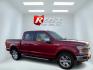 2018 Red /Black Ford F-150 Lariat SuperCrew 5.5-ft. 2WD (1FTEW1E59JF) with an 5.0L V8 OHV 32V engine, 10 Speed Auto transmission, located at 547 E. Main St., Orwell, OH, 44076, (440) 437-5893, 41.535435, -80.847855 - This 2018 Ford F-150 Lariat Crew Cab 4WD is a versatile and powerful full-size pickup truck equipped with a 5.0-liter Coyote V8 engine, delivering 395 horsepower and 400 lb-ft of torque. Its 10-speed automatic transmission and 9,100-pound towing capacity make it a capable choice for both work and le - Photo#3