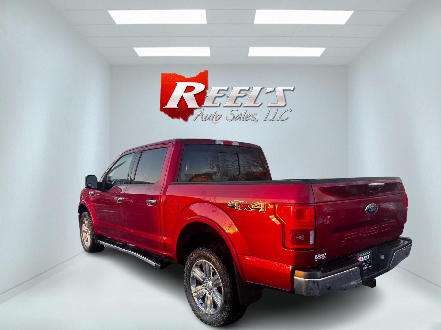 2018 Red /Black Ford F-150 Lariat SuperCrew 5.5-ft. 2WD (1FTEW1E59JF) with an 5.0L V8 OHV 32V engine, 10 Speed Auto transmission, located at 547 E. Main St., Orwell, OH, 44076, (440) 437-5893, 41.535435, -80.847855 - This 2018 Ford F-150 Lariat Crew Cab 4WD is a versatile and powerful full-size pickup truck equipped with a 5.0-liter Coyote V8 engine, delivering 395 horsepower and 400 lb-ft of torque. Its 10-speed automatic transmission and 9,100-pound towing capacity make it a capable choice for both work and le - Photo#7