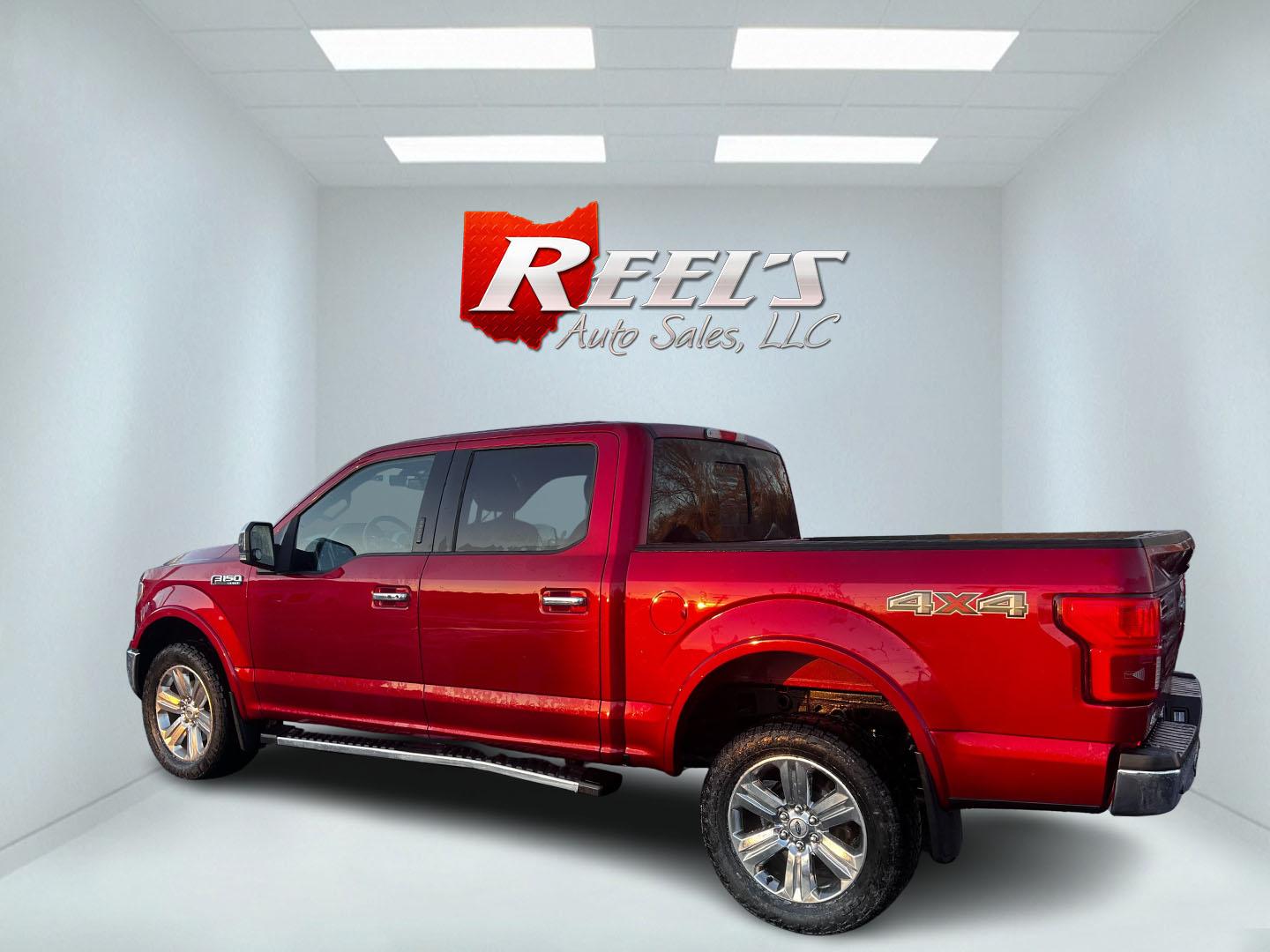 2018 Red /Black Ford F-150 Lariat SuperCrew 5.5-ft. 2WD (1FTEW1E59JF) with an 5.0L V8 OHV 32V engine, 10 Speed Auto transmission, located at 547 E. Main St., Orwell, OH, 44076, (440) 437-5893, 41.535435, -80.847855 - This 2018 Ford F-150 Lariat Crew Cab 4WD is a versatile and powerful full-size pickup truck equipped with a 5.0-liter Coyote V8 engine, delivering 395 horsepower and 400 lb-ft of torque. Its 10-speed automatic transmission and 9,100-pound towing capacity make it a capable choice for both work and le - Photo#8