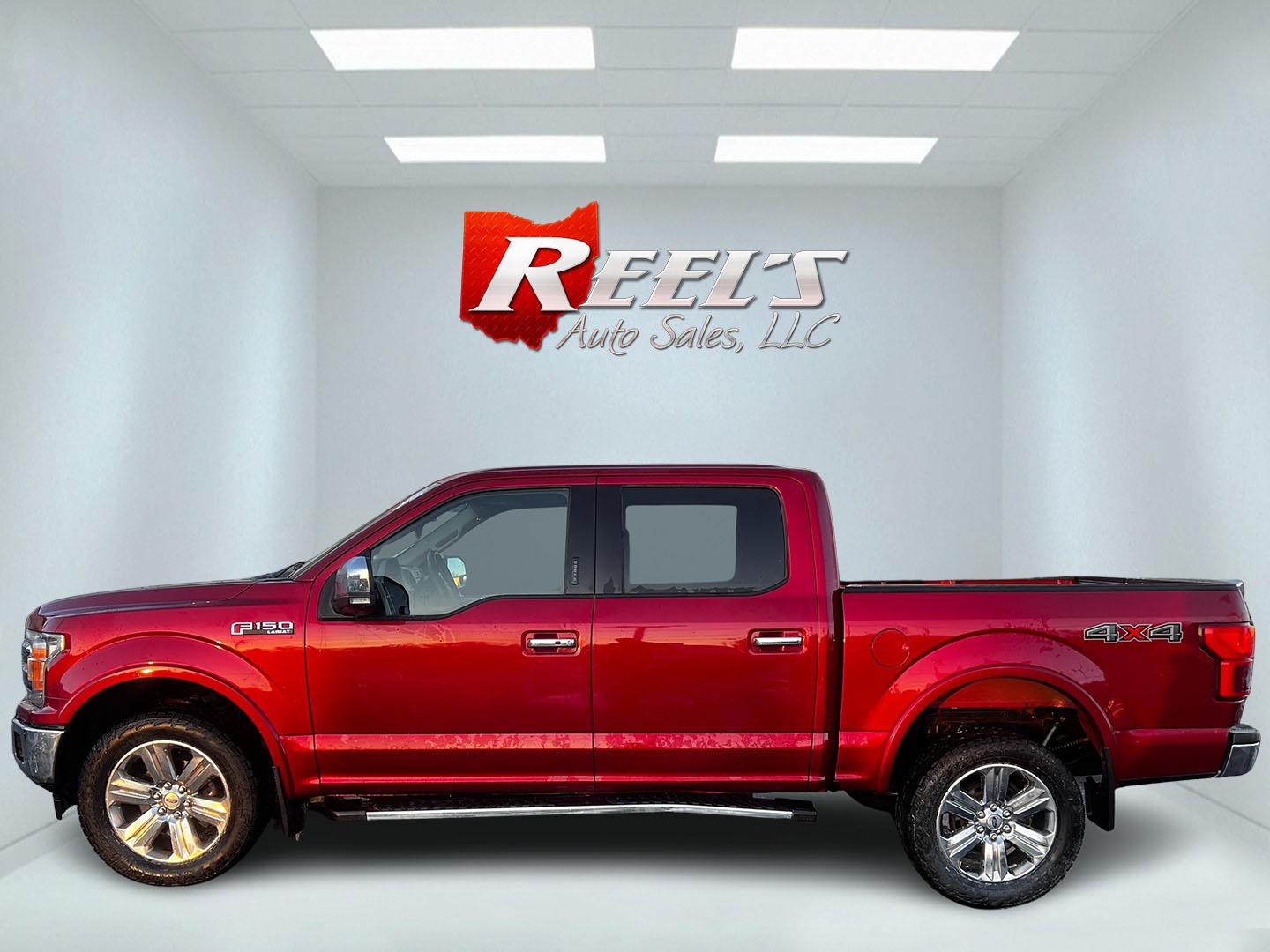 2018 Red /Black Ford F-150 Lariat SuperCrew 5.5-ft. 2WD (1FTEW1E59JF) with an 5.0L V8 OHV 32V engine, 10 Speed Auto transmission, located at 547 E. Main St., Orwell, OH, 44076, (440) 437-5893, 41.535435, -80.847855 - This 2018 Ford F-150 Lariat Crew Cab 4WD is a versatile and powerful full-size pickup truck equipped with a 5.0-liter Coyote V8 engine, delivering 395 horsepower and 400 lb-ft of torque. Its 10-speed automatic transmission and 9,100-pound towing capacity make it a capable choice for both work and le - Photo#9