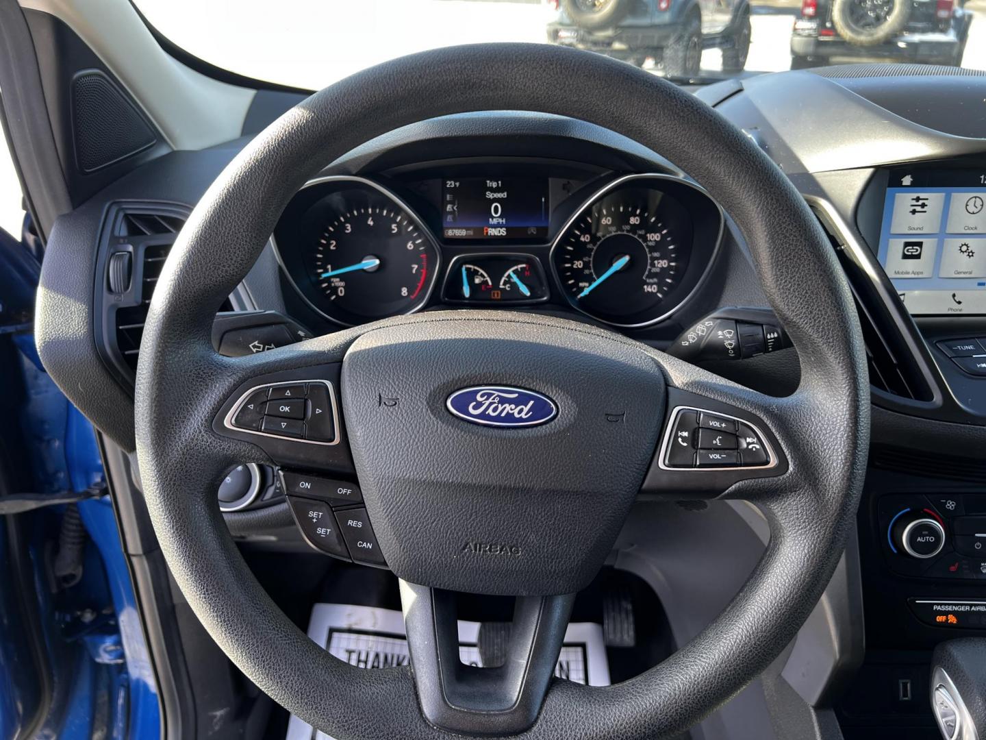 2019 Blue /Black Ford Escape SE 4WD (1FMCU9GD2KU) with an 1.5L I4 DOHC 16V TURBO engine, 6A transmission, located at 11115 Chardon Rd. , Chardon, OH, 44024, (440) 214-9705, 41.580246, -81.241943 - This One Owner 2019 Ford Escape SE 4WD is a well-equipped compact SUV that combines efficiency, comfort, and modern technology. It features a 1.5-liter turbocharged I4 EcoBoost engine paired with a 6-speed automatic transmission, delivering robust performance while achieving 28 MPG on the highway. C - Photo#22