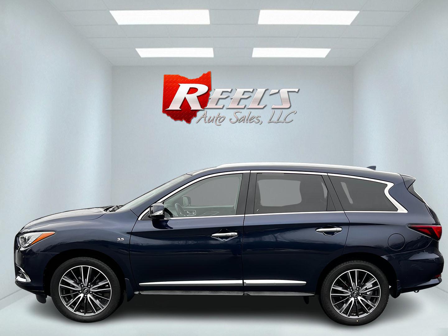 2018 Blue /Brown Infiniti QX60 Base AWD (5N1DL0MM7JC) with an 3.5L V6 DOHC 24V engine, CVT transmission, located at 11115 Chardon Rd. , Chardon, OH, 44024, (440) 214-9705, 41.580246, -81.241943 - This 2018 Infiniti QX60 AWD is a luxurious midsize SUV that comes well-equipped with features designed for comfort and convenience. It includes a sophisticated leather interior and heated front seats, enhancing its premium feel. Front and rear parking sensors provide increased safety and ease when m - Photo#9