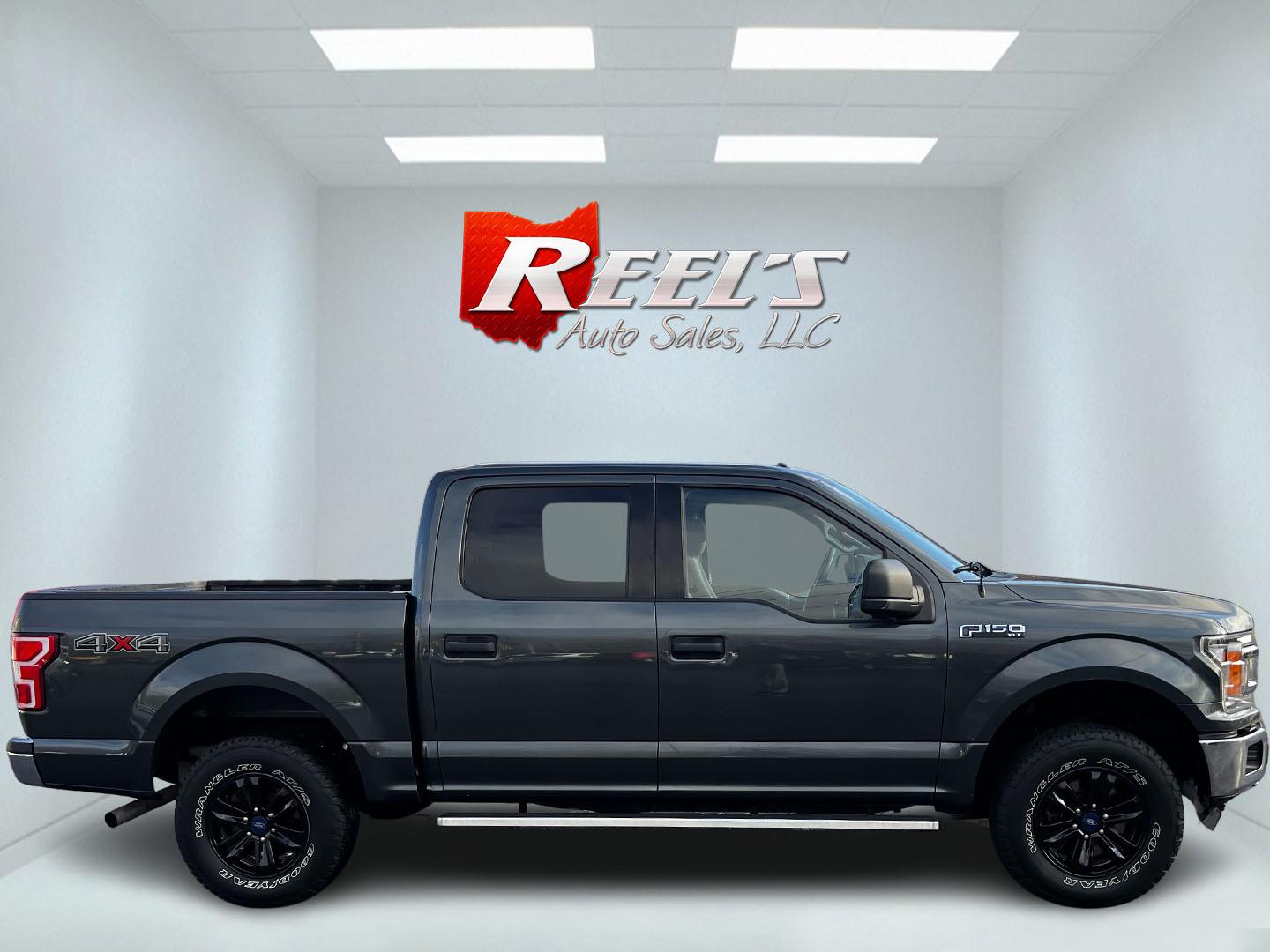 2018 Gray /Black Ford F-150 XLT SuperCrew 5.5-ft. Bed 4WD (1FTEW1EG0JK) with an 3.5L V6 TWIN TURBO engine, 10 Speed Auto transmission, located at 11115 Chardon Rd. , Chardon, OH, 44024, (440) 214-9705, 41.580246, -81.241943 - This 2018 Ford F-150 XLT Crew Cab 4WD is a capable and versatile pickup, offering impressive power and functionality. It features a 3.5-liter twin-turbo EcoBoost V6 engine coupled with a 10-speed automatic transmission, delivering 375 horsepower and an impressive 470 lb-ft of torque. These specifica - Photo#4