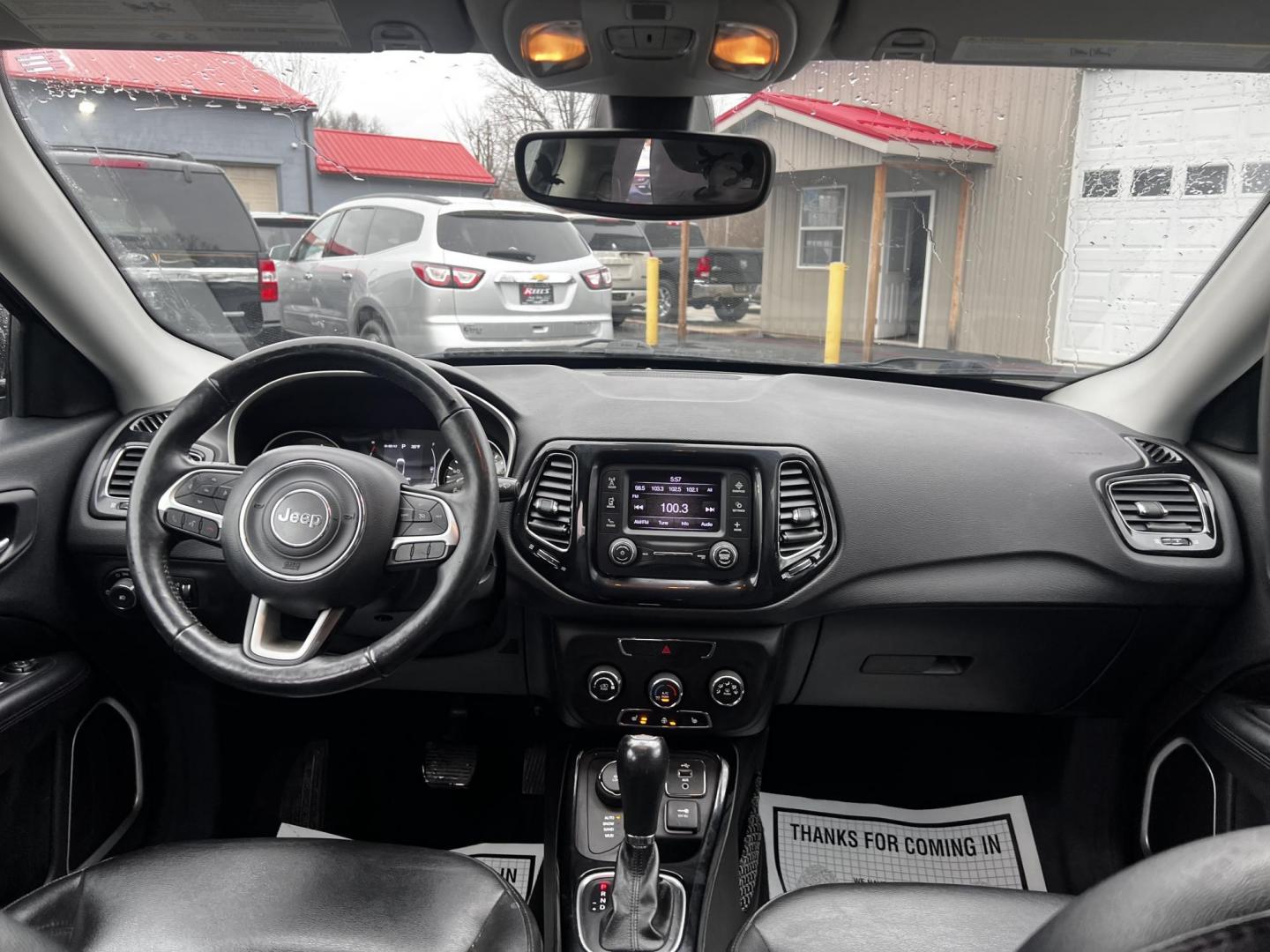 2018 Black /Black Jeep Compass Altitude 4WD (3C4NJDBB2JT) with an 2.4L I4 DOHC 16V engine, 9 Speed Automatic transmission, located at 547 E. Main St., Orwell, OH, 44076, (440) 437-5893, 41.535435, -80.847855 - This 2018 Jeep Compass Altitude 4WD is a compact SUV designed to offer a balance of capability and comfort. Powered by a 2.4-liter I4 engine, it is paired with a 9-speed automatic transmission, providing a smooth driving experience and impressive fuel efficiency with up to 30 MPG on the highway. Thi - Photo#27