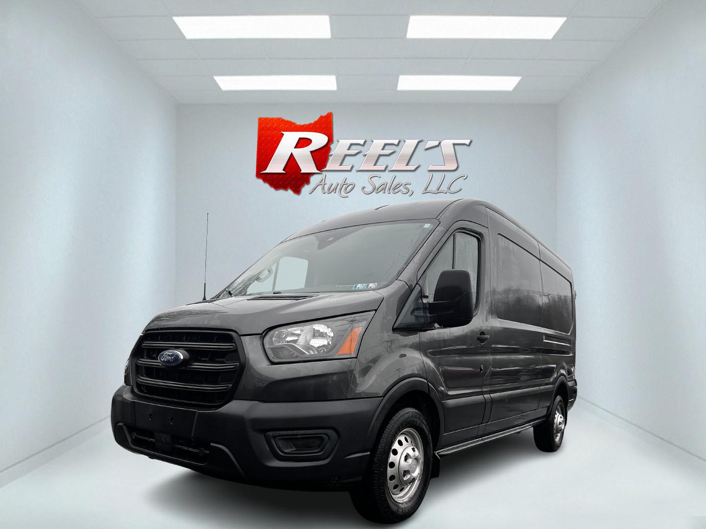 2020 Gray /Black Ford Transit 250 Van Med. Roof w/Sliding Pass. 148-in. WB (1FTBR2C87LK) with an 3.5L V6 DOHC 24V FFV engine, 10 Speed Auto transmission, located at 11115 Chardon Rd. , Chardon, OH, 44024, (440) 214-9705, 41.580246, -81.241943 - This One Owner 2020 Ford Transit T250 AWD is a versatile and capable van, featuring a 3.5-liter V6 engine coupled with a 10-speed automatic transmission, which ensures smooth and efficient performance. It's equipped with modern safety and convenience features, including daytime running lights, dusk- - Photo#0