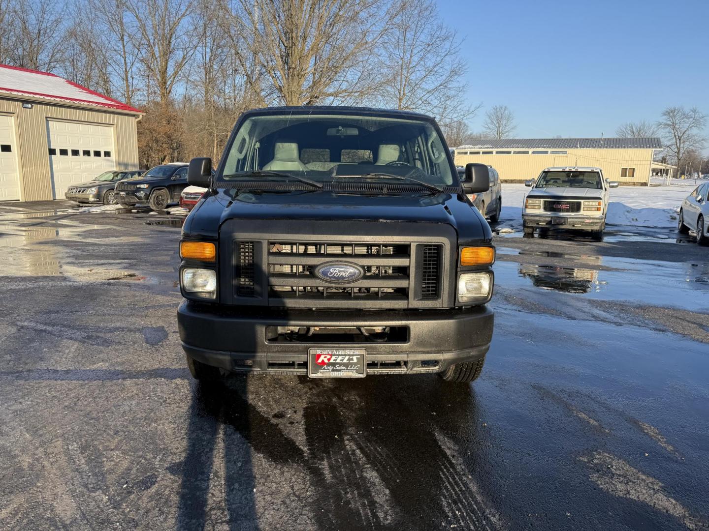 2014 Black /Gray Ford E-Series Wagon E-350 XL Super Duty Extended (1FBSS3BL8ED) with an 5.4L V8 SOHC 16V FFV engine, 4-Speed Automatic with Overdrive transmission, located at 547 E. Main St., Orwell, OH, 44076, (440) 437-5893, 41.535435, -80.847855 - Photo#1