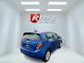 2016 Blue /Black Chevrolet Sonic LT Auto 5-Door (1G1JC6SB5G4) with an 1.4L I4 DOHC 24V TURBO engine, 6A transmission, located at 547 E. Main St., Orwell, OH, 44076, (440) 437-5893, 41.535435, -80.847855 - This 2016 Chevrolet Sonic LT Hatchback offers an efficient drive with its 1.4L turbocharged EcoTec engine and 6-speed automatic transmission achieving 37 MPG on the highway, while its well-equipped interior features a 7-inch touchscreen, backup camera, remote start, and even a 4G LTE WiFi hotspot fo - Photo#21