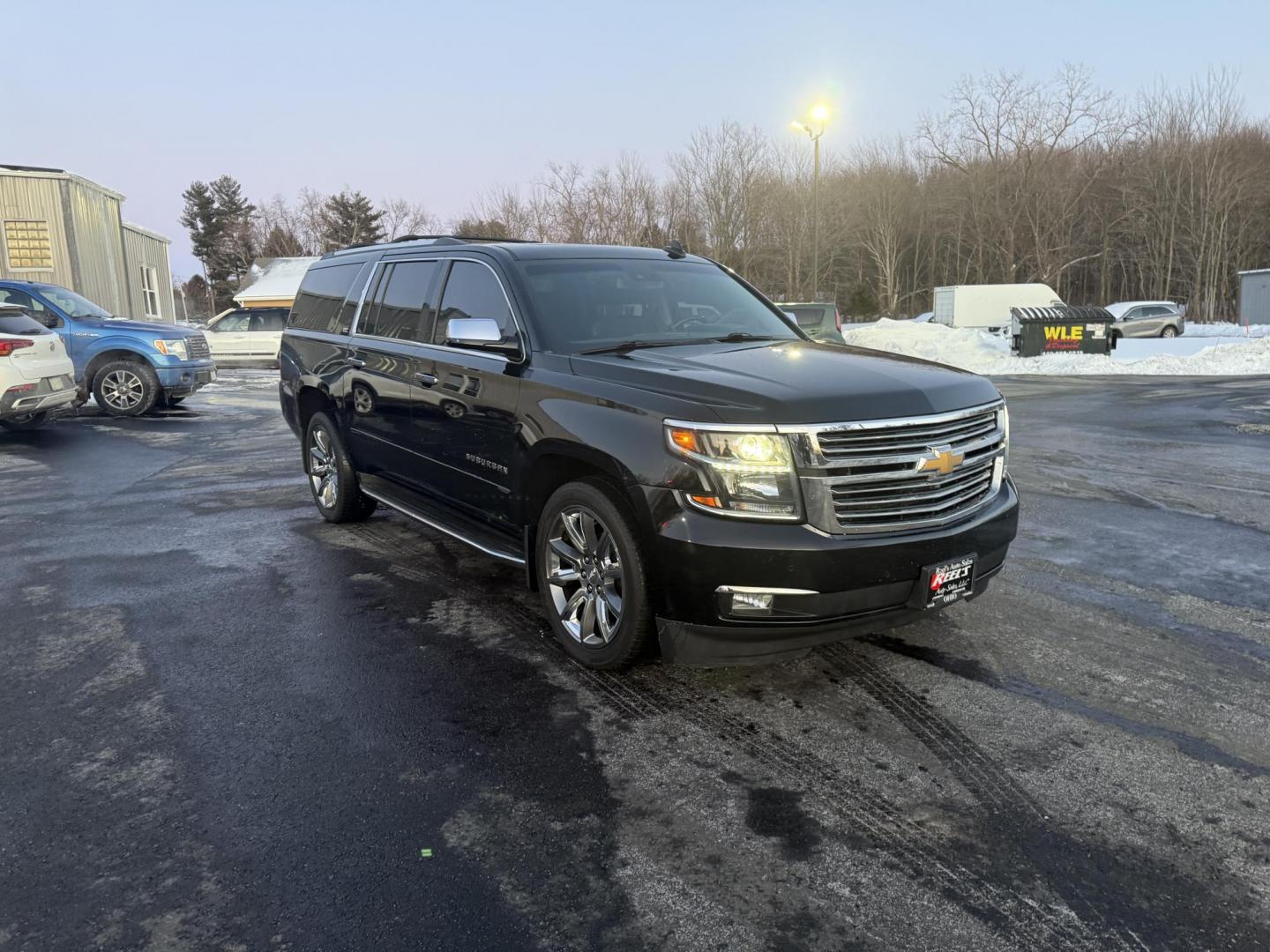 2016 Black /Black Chevrolet Suburban LTZ 4WD (1GNSKJKC4GR) with an 5.3L V8 OHV 16V engine, 6A transmission, located at 11115 Chardon Rd. , Chardon, OH, 44024, (440) 214-9705, 41.580246, -81.241943 - This One Owner 2016 Chevrolet Suburban LTZ is a robust full-size SUV featuring a 5.3L Vortec V8 engine paired with a 6-speed automatic transmission and 3.42 gearing to deliver an impressive 8,000-pound towing capacity, while its modern amenities—an 8.0-inch touchscreen with Apple CarPlay and Andro - Photo#2