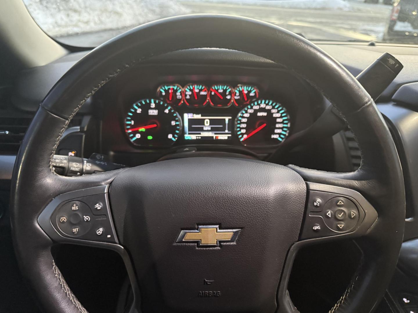 2016 Black /Black Chevrolet Suburban LTZ 4WD (1GNSKJKC4GR) with an 5.3L V8 OHV 16V engine, 6A transmission, located at 11115 Chardon Rd. , Chardon, OH, 44024, (440) 214-9705, 41.580246, -81.241943 - This One Owner 2016 Chevrolet Suburban LTZ is a robust full-size SUV featuring a 5.3L Vortec V8 engine paired with a 6-speed automatic transmission and 3.42 gearing to deliver an impressive 8,000-pound towing capacity, while its modern amenities—an 8.0-inch touchscreen with Apple CarPlay and Andro - Photo#24