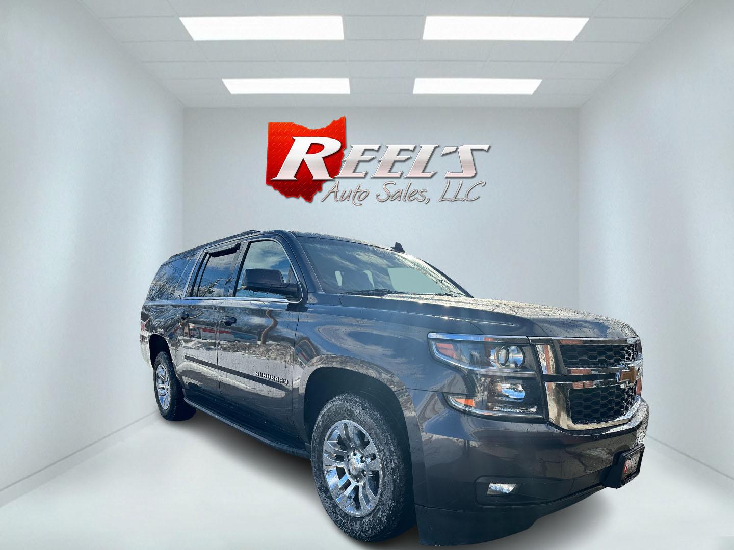 2018 Gray /Gray Chevrolet Suburban LT 4WD (1GNSKHKC7JR) with an 5.3L V8 OHV 16V engine, 6A transmission, located at 547 E. Main St., Orwell, OH, 44076, (440) 437-5893, 41.535435, -80.847855 - This 2018 Chevrolet Suburban LT is a powerful full-size SUV featuring a 5.3L Vortec V8 engine with a 6-speed automatic transmission and 4WD, 3.42 gearing, and an impressive 8,000-pound towing capacity, while its refined interior offers leather seating, heated front seats, and second-row captain’s - Photo#2