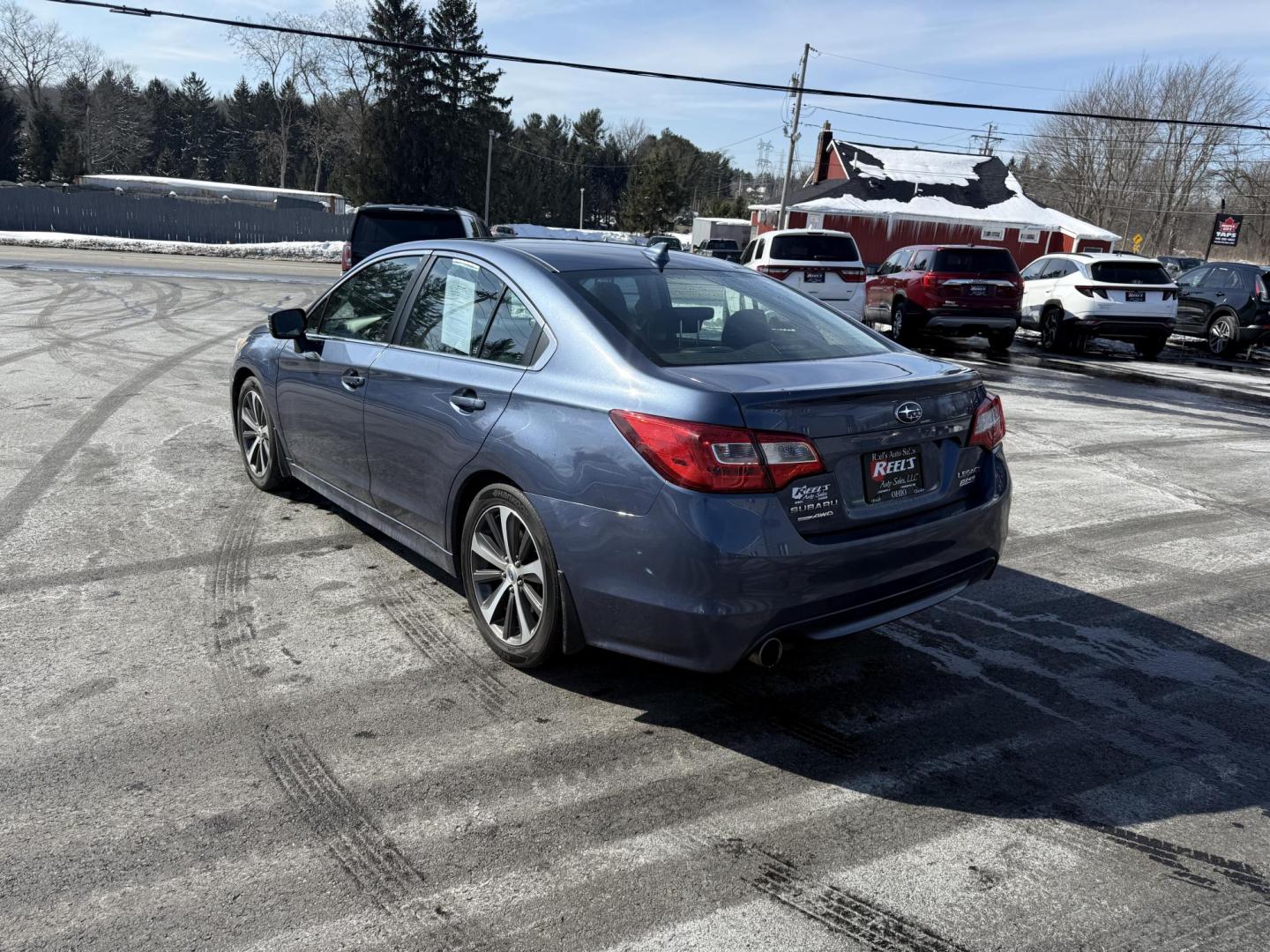 2017 Blue /Black Subaru Legacy 2.5i Limited (4S3BNAK63H3) with an 2.5L H4 SOHC 16V engine, Automatic transmission, located at 11115 Chardon Rd. , Chardon, OH, 44024, (440) 214-9705, 41.580246, -81.241943 - This One Owner 2017 Subaru Legacy 2.5i Limited is a well-rounded vehicle that offers a comprehensive package of performance, comfort, and safety features. It is powered by a 2.5 H4 engine and equipped with Subaru's dependable Symmetrical AWD system, which enhances stability and traction. The interio - Photo#9