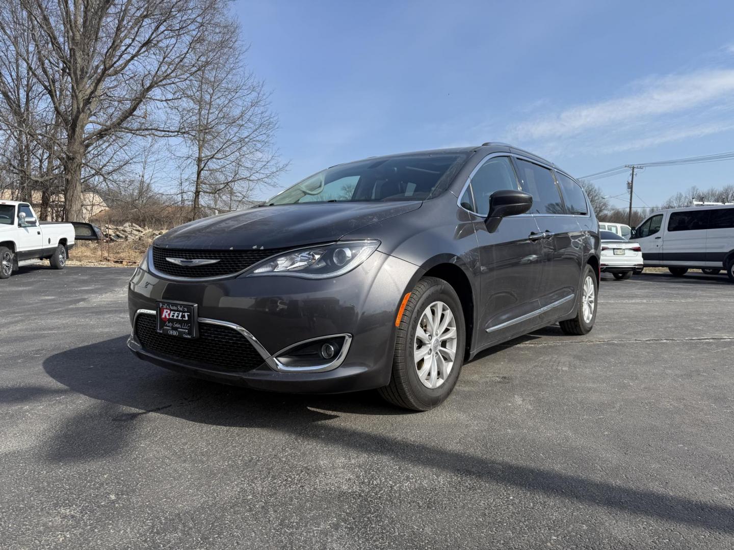 2018 Silver /Black Chrysler Pacifica Touring-L Plus (2C4RC1EG0JR) with an 3.6L V6 DOHC 24V engine, 9A transmission, located at 547 E. Main St., Orwell, OH, 44076, (440) 437-5893, 41.535435, -80.847855 - This 2018 Chrysler Pacifica Touring L Plus is a versatile and well-equipped minivan that combines practicality with luxury. It features the dependable 3.6L Pentastar V6 engine paired with a 9-speed automatic transmission for a smooth driving experience. Inside, the minivan offers leather interior an - Photo#0