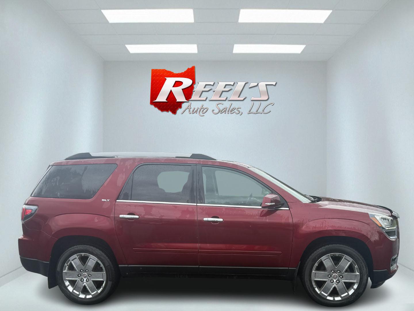 2017 Red /Black GMC Acadia SLT-2 AWD (1GKKVSKD1HJ) with an 3.6L V6 DOHC 24V engine, 6A transmission, located at 11115 Chardon Rd. , Chardon, OH, 44024, (440) 214-9705, 41.580246, -81.241943 - This One Owner 2017 GMC Acadia Limited SLT-2 AWD is a spacious and luxurious 3 row SUV. Powered by a 3.6-liter V6 engine and a 6-speed automatic transmission, offering a robust 5,200-pound towing capacity. It features a premium leather interior with heated and cooled front seats, tri-zone automatic - Photo#10